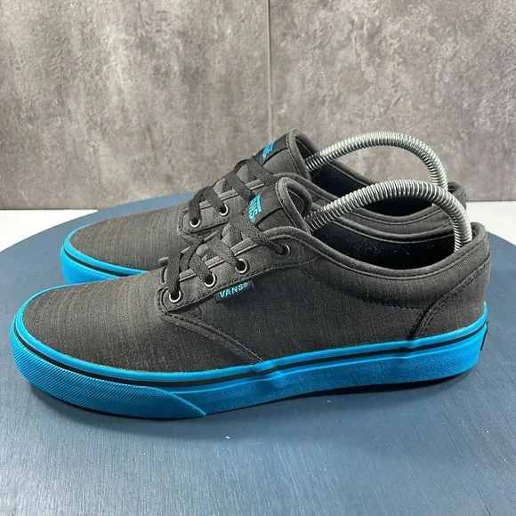 Vans Atwood Sneaker Grey & Blue Size 7Y, 8.5 Women - Picture 3 of 8
